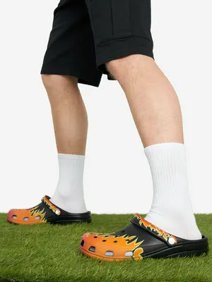 Сабо Crocs Classic Flames, черный, арт. 211004C1G-0C4