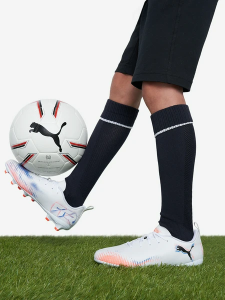 Бутсы Puma Future 8 Play Fg/Ag, белый, арт. 108622p0p-01
