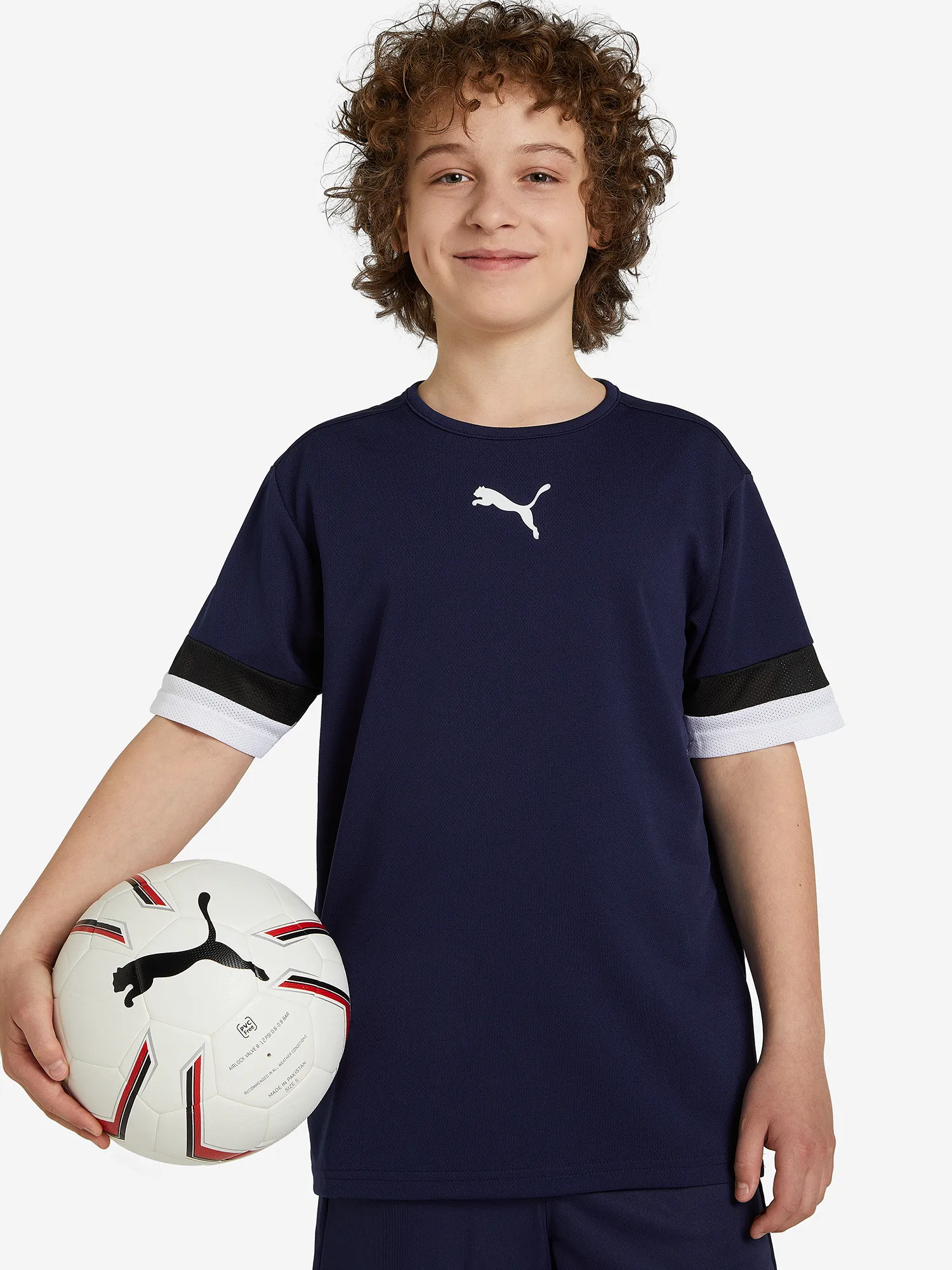 Футболка PUMA teamRISE Jersey, синий, арт. 704938p0p-06