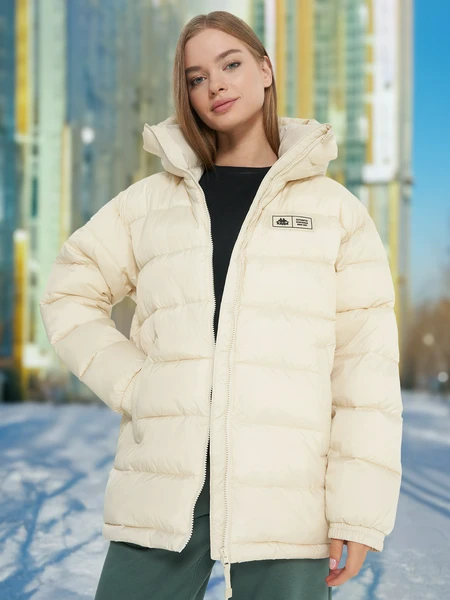 Пуховик женский Kappa Foresta, бежевый, арт. 137676kap-60