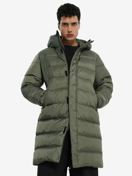 Пальто пуховое мужское Kappa Emovere, зеленый, арт. 28173