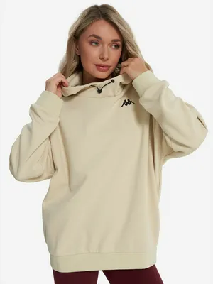 Толстовка женская оверсайз Kappa, белый, арт. 32268RWKAP-855