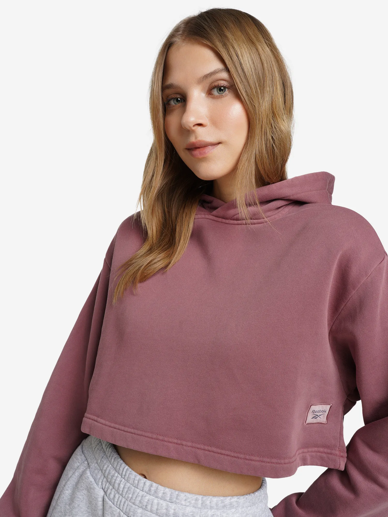 Худи женское оверсайз Reebok, красный, арт. il4688r00-.