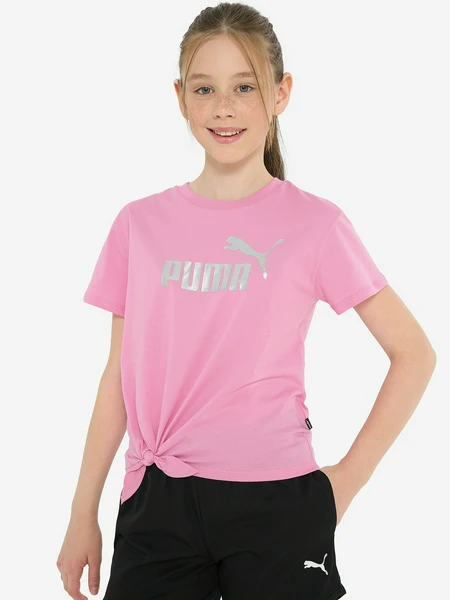 Футболка для девочек PUMA Essentials Logo Knotted, розовый, арт. 846956p0p-49
