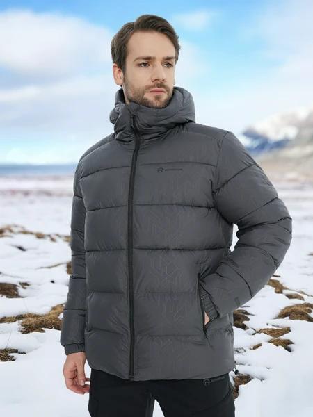 Пуховик двусторонний мужской Outventure Tukulan, серый, арт. 28295