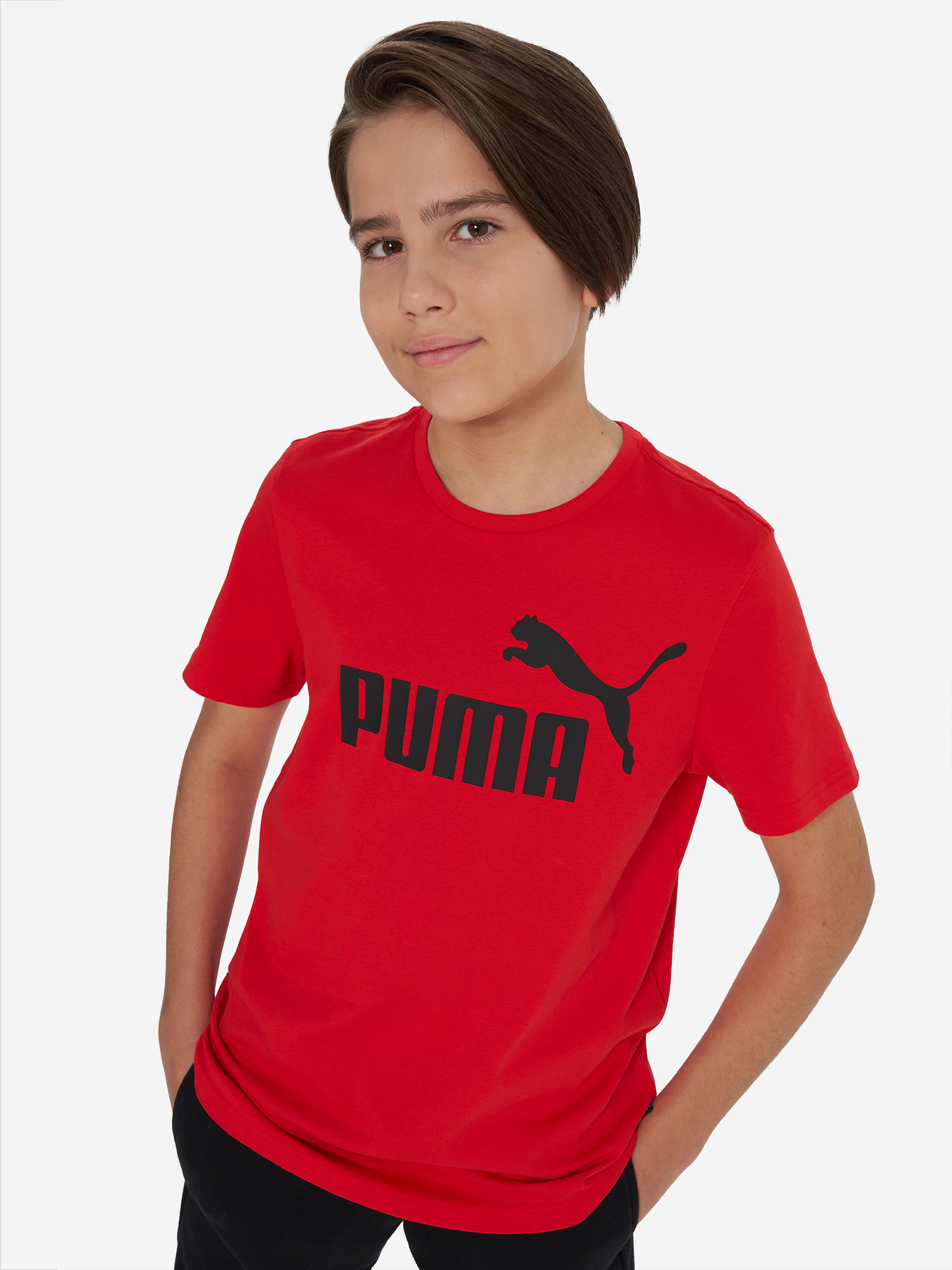 Футболка PUMA ESS Logo, красный, арт. 586960p0p-11