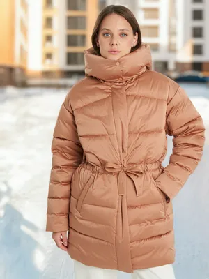 Пуховик женский оверсайз Sensana, бежевый, арт. 136784S7W-T1