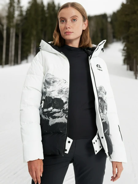 Пуховик женский Volkl, белый, арт. 131407vlkl-wb