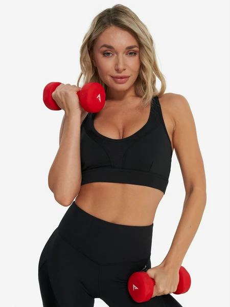 Топ бра спортивный Demix ActiveMove Dance Mesh Bra, черный, арт. 28453