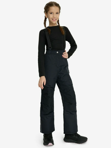Брюки утепленные для девочек Outventure, черный, арт. 131853out-99