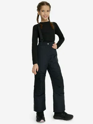 Брюки утепленные для девочек Outventure, черный, арт. 131853