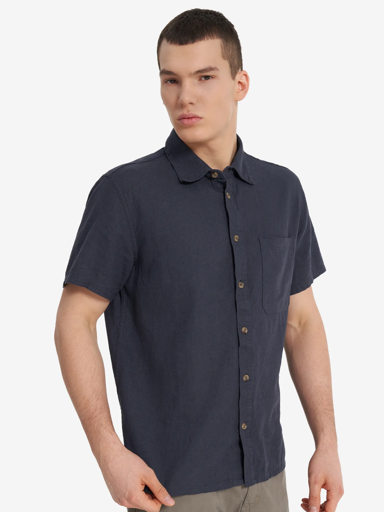 Рубашка с коротким рукавом, синий, арт. 127693out-z4