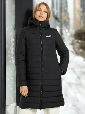 Куртка удлиненная женская PUMA ESS Hooded Padded, черный, арт. 848942
