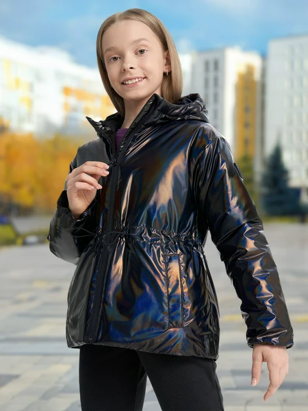 Куртка утепленная Demix для девочек, черный, арт. 137433dmx-99