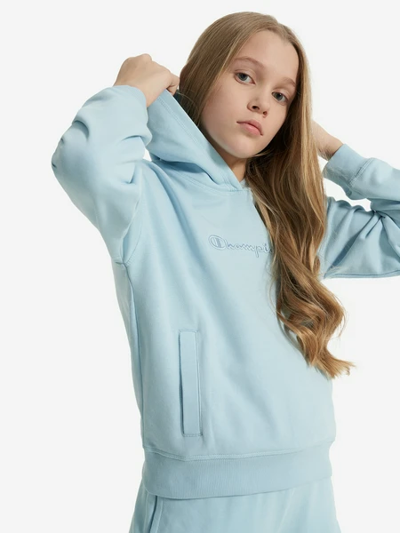 Худи для девочек оверсайз Champion, зеленый, арт. 118026c0k-bs166