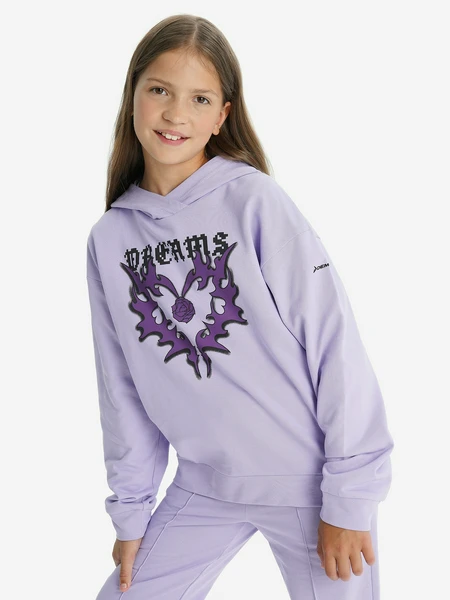 Худи для девочек Demix, фиолетовый, арт. 28612