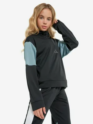 Толстовка для девочек Kappa, черный, арт. 137702KAP-BU