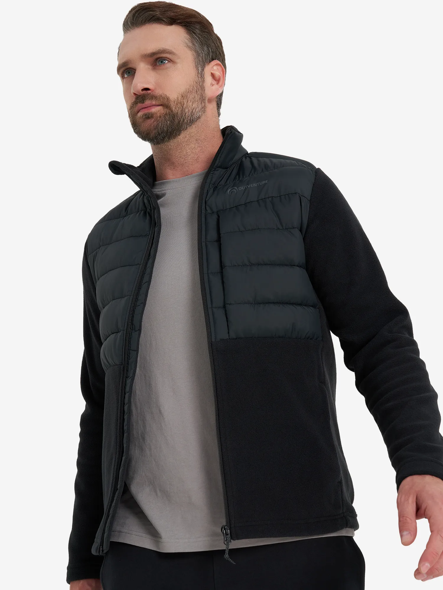 Легкая куртка мужская Outventure, черный, арт. 129957out-99