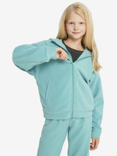 Джемпер флисовый для девочек Outventure, голубой, арт. 28636