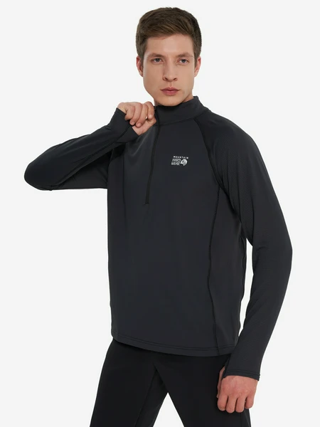 Свитшот Mountain Hardwear Crater Lake Heavyweight Half Zip, черный, арт. 2128951mhw-010