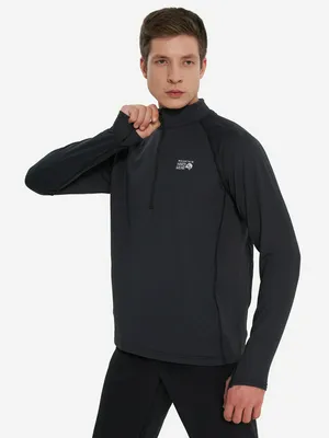 Свитшот Mountain Hardwear Crater Lake Heavyweight Half Zip, черный, арт. 2128951MHW-010