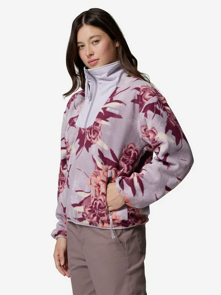 Джемпер флисовый Columbia Sequoia Grove Printed Half Zip, розовый, арт. 2136201clb-554