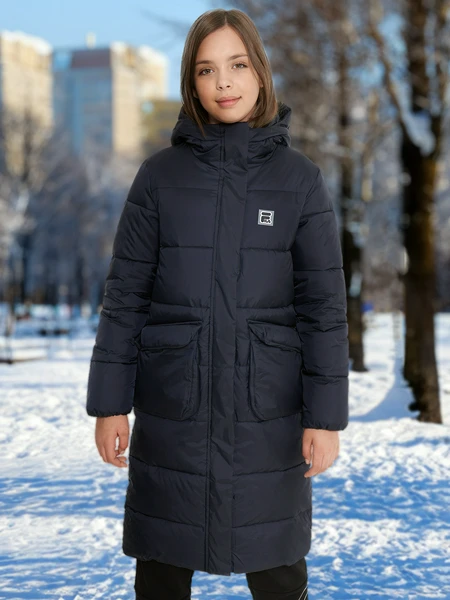 Пальто утепленное для девочек FILA, синий, арт. 130261fla-z4