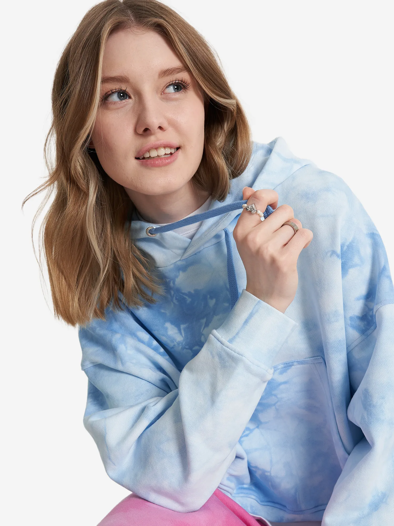 Худи оверсайз Champion, голубой, арт. cha241f615c0k-22