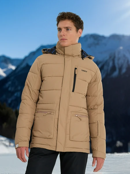 Пуховик Termit, коричневый, арт. 131536trt-t2