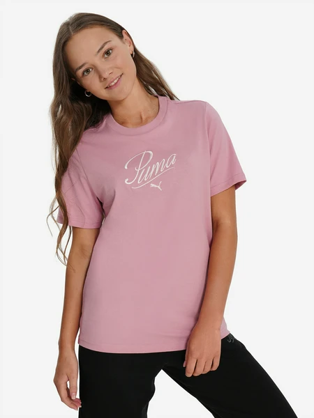Футболка PUMA Script, розовый, арт. 28792