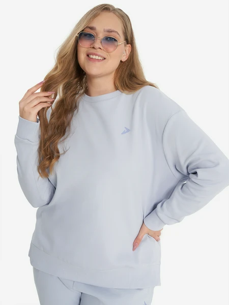 Свитшот Demix Plus Size, фиолетовый, арт. 129619dmx-v0