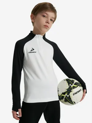 Джемпер футбольный для мальчиков Demix Playmaker, белый, арт. 130574DMX-WB