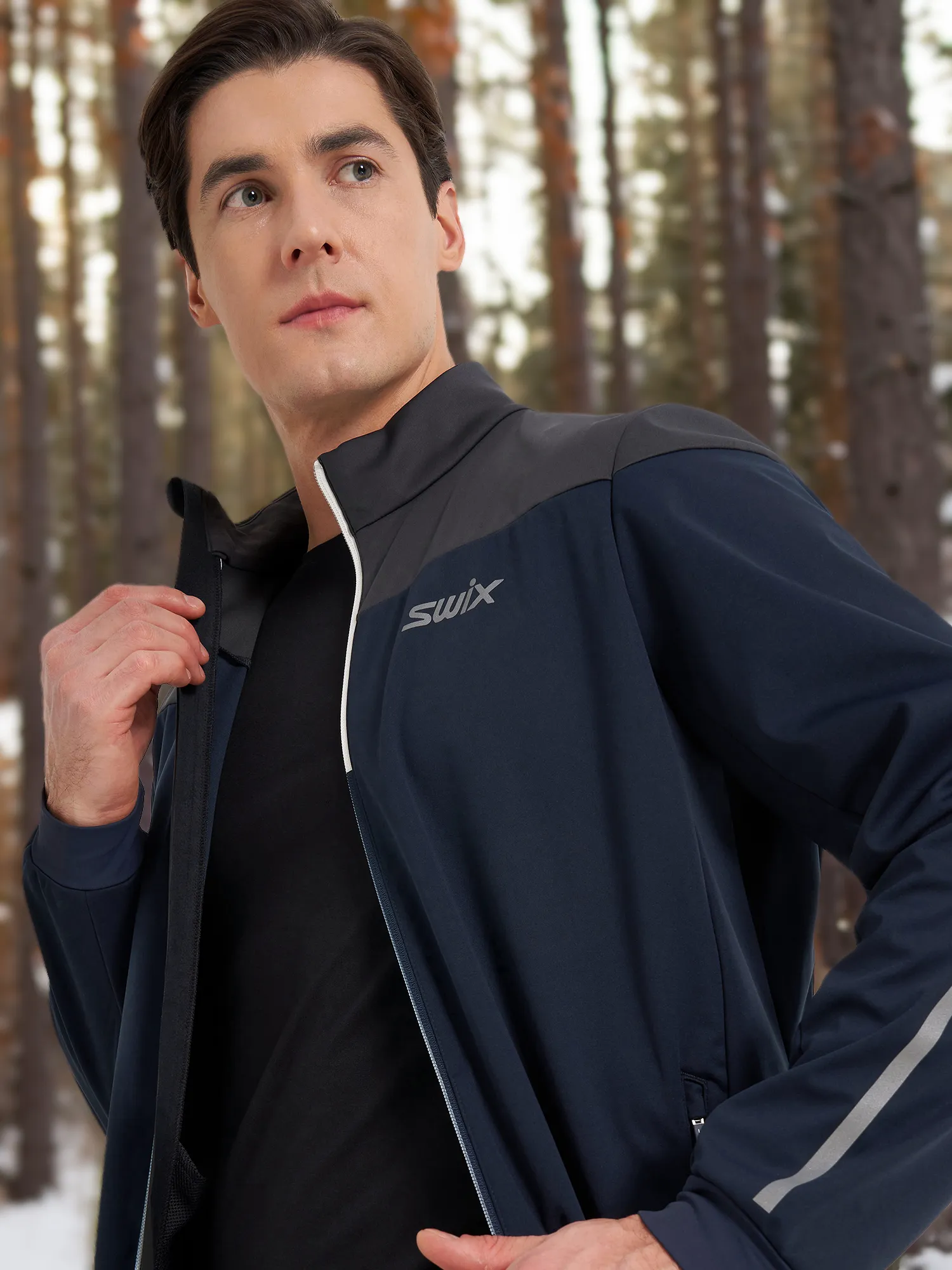 Куртка софтшелл Swix Cross, синий, арт. 12341s1d-75100