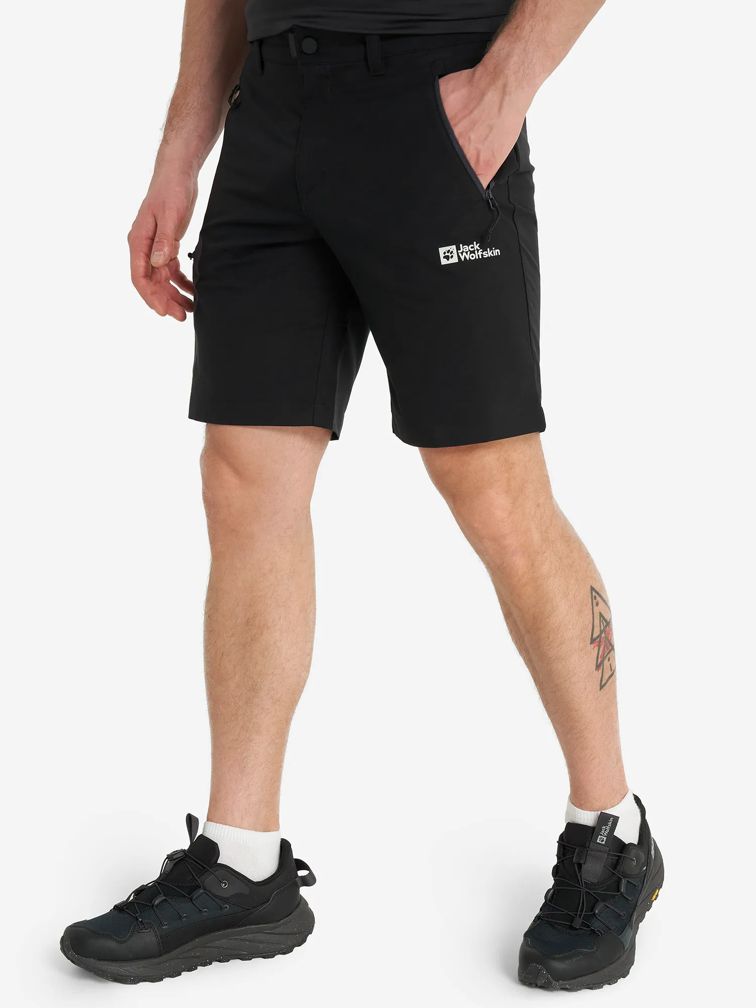 Шорты Jack Wolfskin Active Track, черный, арт. 1503792j01-6000