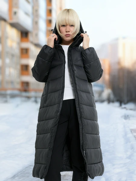 Пальто утепленное Champion, черный, арт. cha243f524c0k-kk001