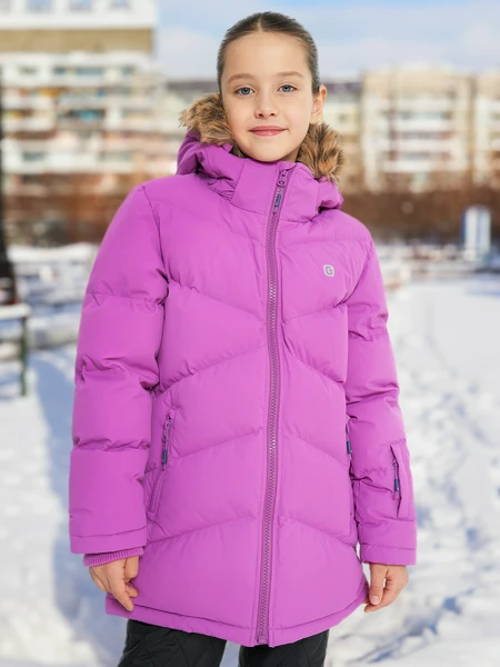 Пуховик для девочек Gusti, розовый, арт. gw4gj928gst-orchid