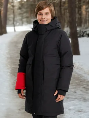 Пуховик Bask для мальчиков, черный, арт. 20220bsk-9009