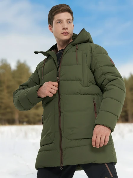 Пуховик Cordillero, зеленый, арт. 29045