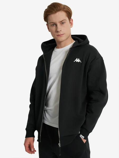Толстовка мужская оверсайз Kappa, черный, арт. 137393kap-99