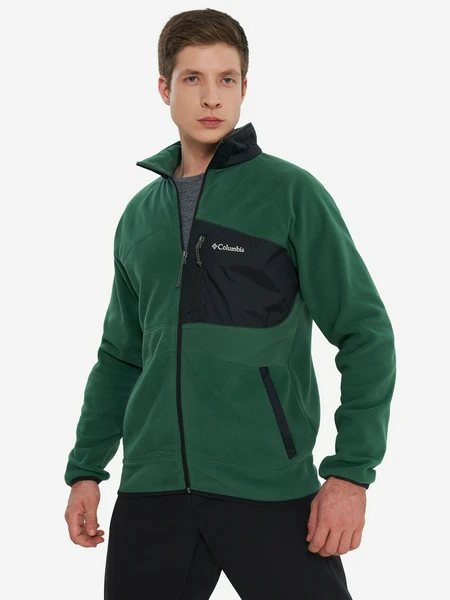 Джемпер флисовый Columbia Fast Trek Overlay Full Zip, зеленый, арт. 29069