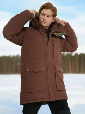 Пуховик мужской Cordillero, коричневый, арт. 137197C37-T3