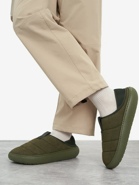 Слипоны утепленные Crocs Classic Sueded Moc, зеленый, арт. 212097c1g-309