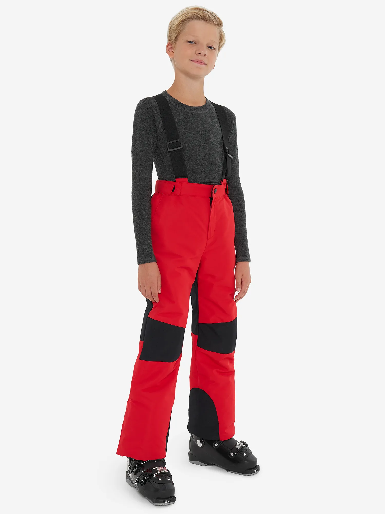 Брюки утепленные Glissade для мальчиков, красный, арт. 131843gsd-r2