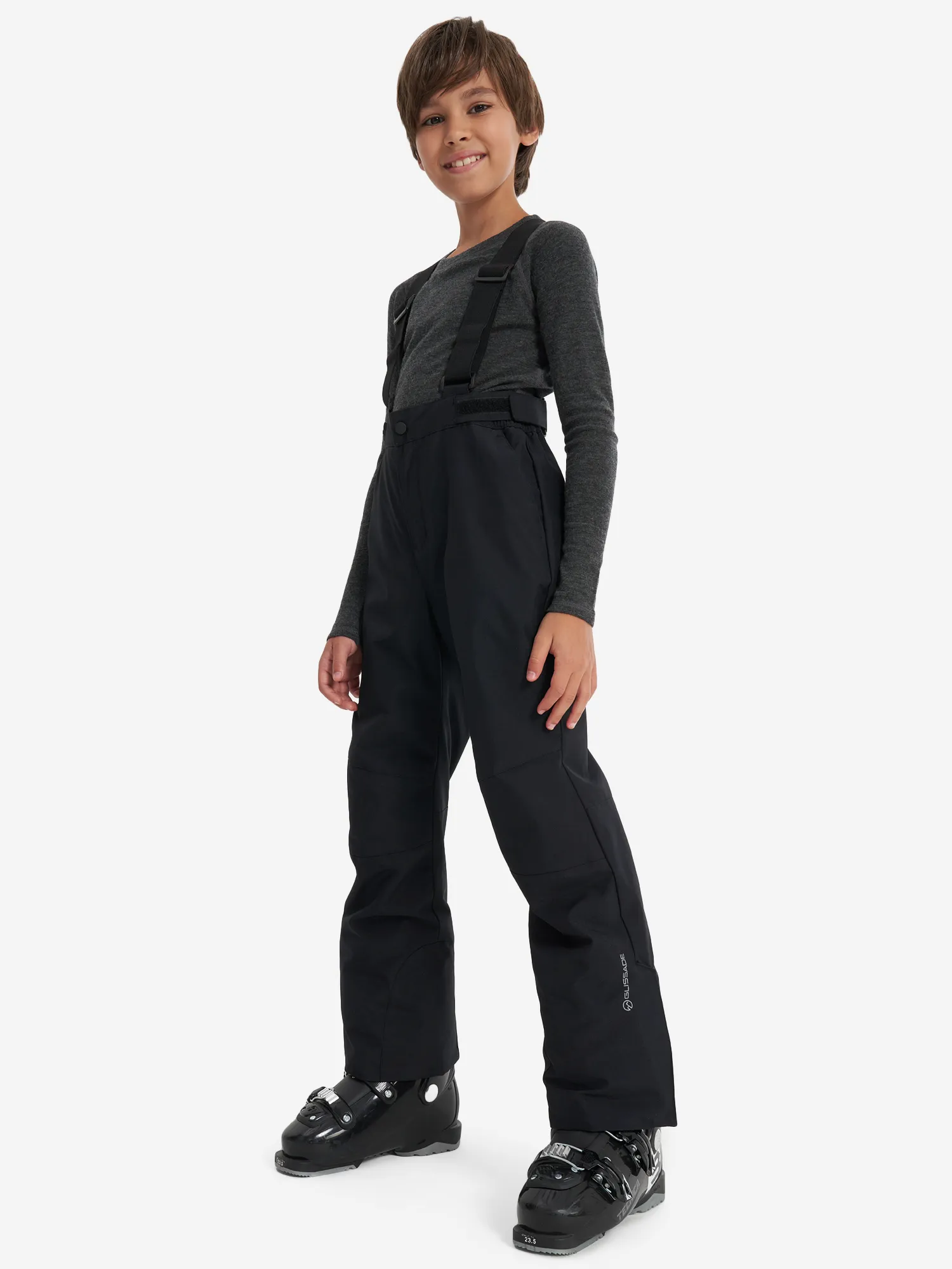 Брюки утепленные для мальчиков Glissade, черный, арт. 131837gsd-99