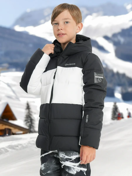 Пуховик для мальчиков Glissade, черный, арт. 29124