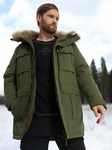 Пуховик мужской Cordillero, зеленый, арт. 137204c37-74