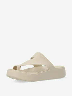 Шлепанцы Crocs Getaway Platform Toe Loop, бежевый, арт. 210834