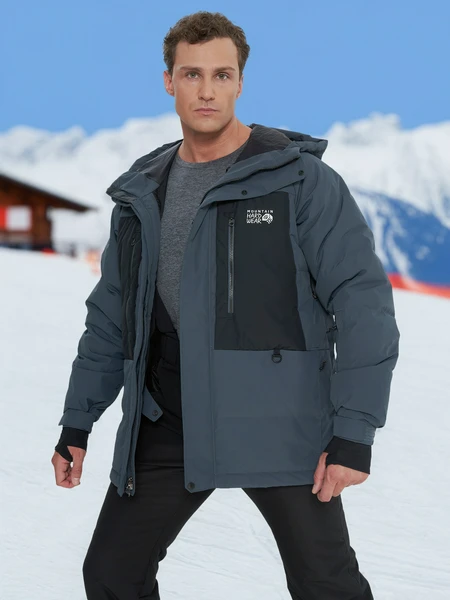 Пуховик мужской Mountain Hardwear First Tracks, синий, арт. 2092001mhw-430