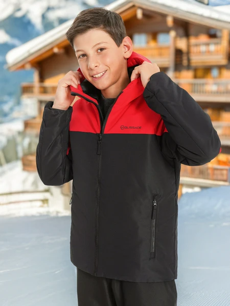 Куртка утепленная для мальчиков Glissade, черный, арт. 29185