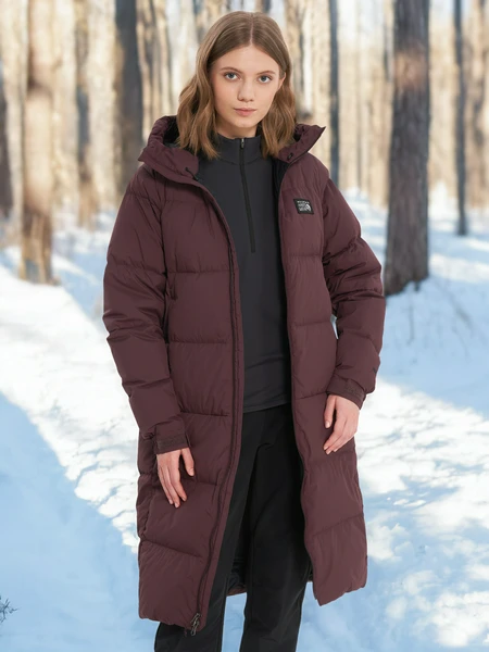 Пуховик женский Mountain Hardwear Nevadan Down Long Parka, фиолетовый, арт. 29186